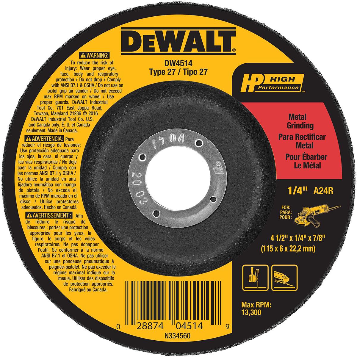 DeWalt Metal Grinding Wheel